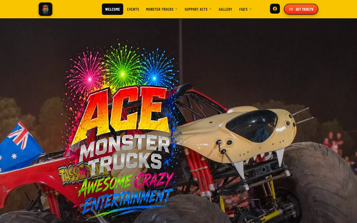 The homepage is built for the audience the show actually has: families deciding on a night out.
